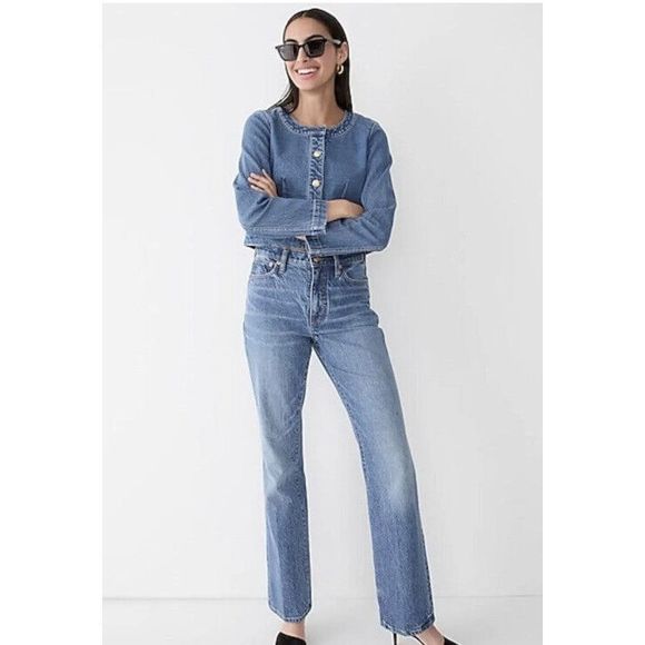 J.Crew Denim - J.Crew Jcrew full length demi-boot jean Medium wash Women’s 30T 30 Tall